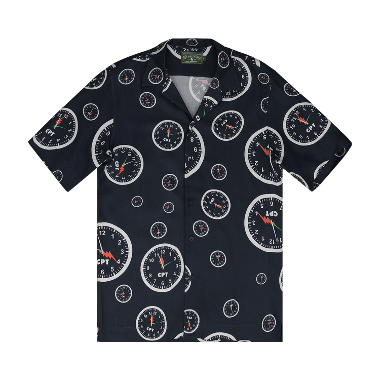 Denim Tears CPT Short-Sleeve Button Up "Black"