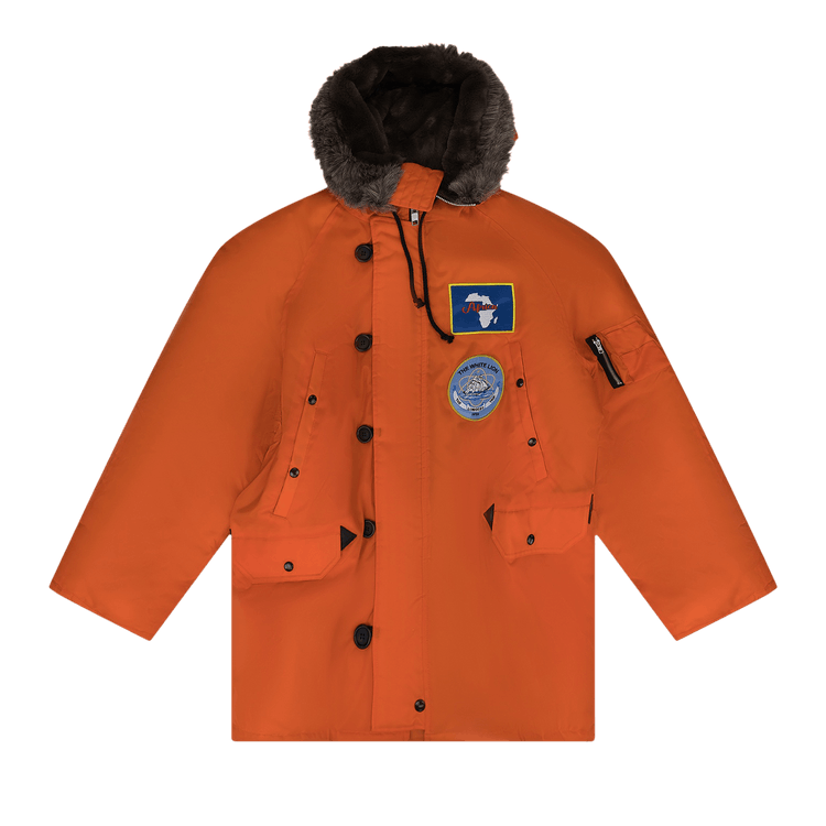 Denim Tears Lion Parka Jacket "Orange"