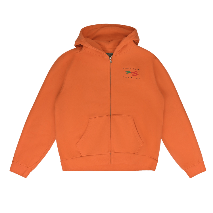 Denim Tears Ellis Tears Zip Hoodie "Orange"