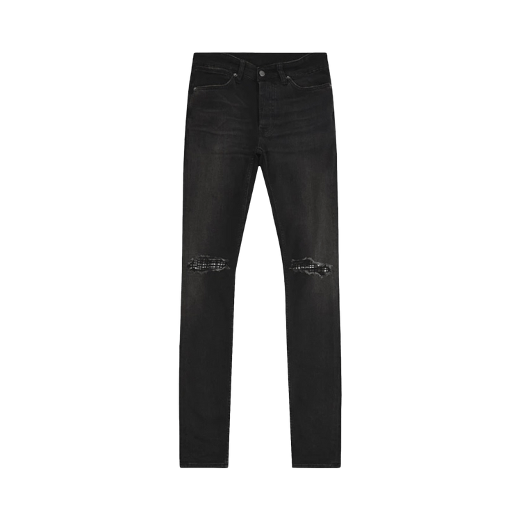 Ksubi Van Winkle Tarr Repair Jeans "Black"