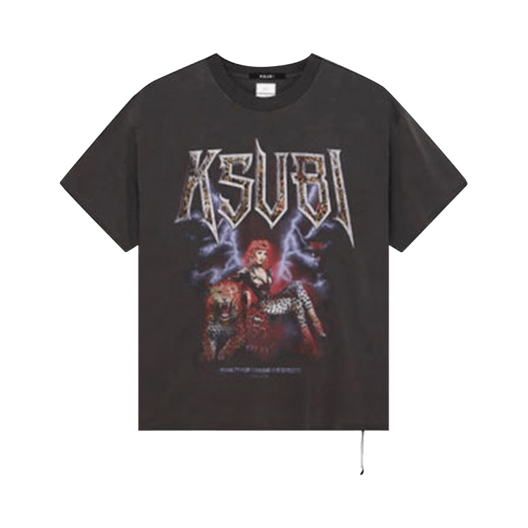 Ksubi Kingdom Ekcess Short-Sleeve Tee "Faded Black"