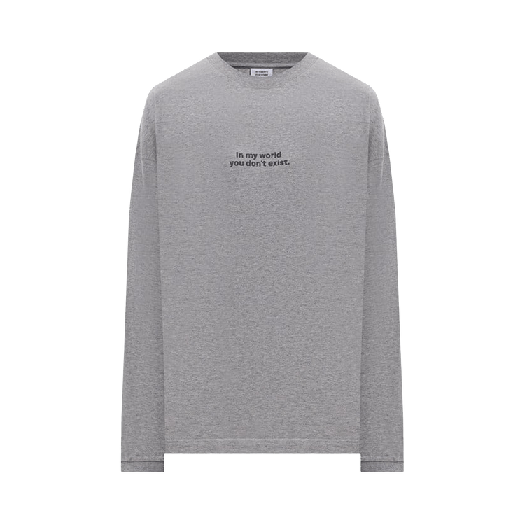 Vetements In My World Long-Sleeve Top "Grey"