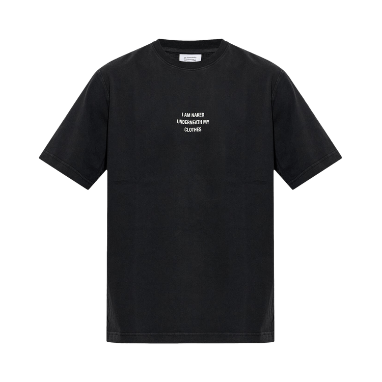 Vetements I Am Naked Under My Clothes Regular Fit T-Shirt "Washed Black"