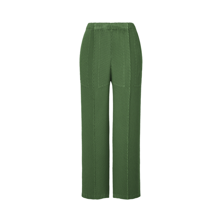 Issey Miyake Rhombus Pleats Pants "Dark Green"