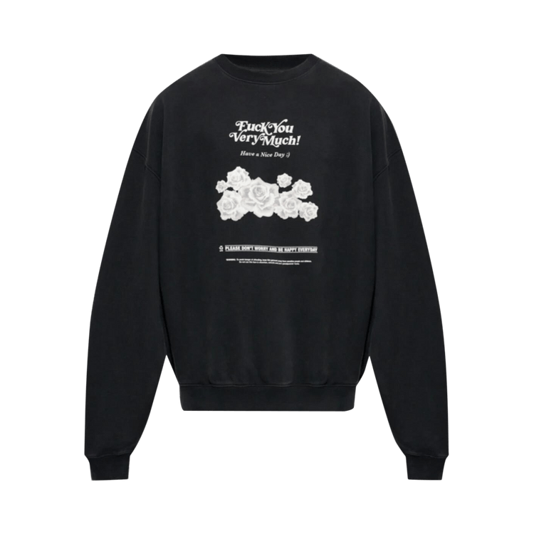 Vetements FU Very Much Sweatshirt "Washed Black"
