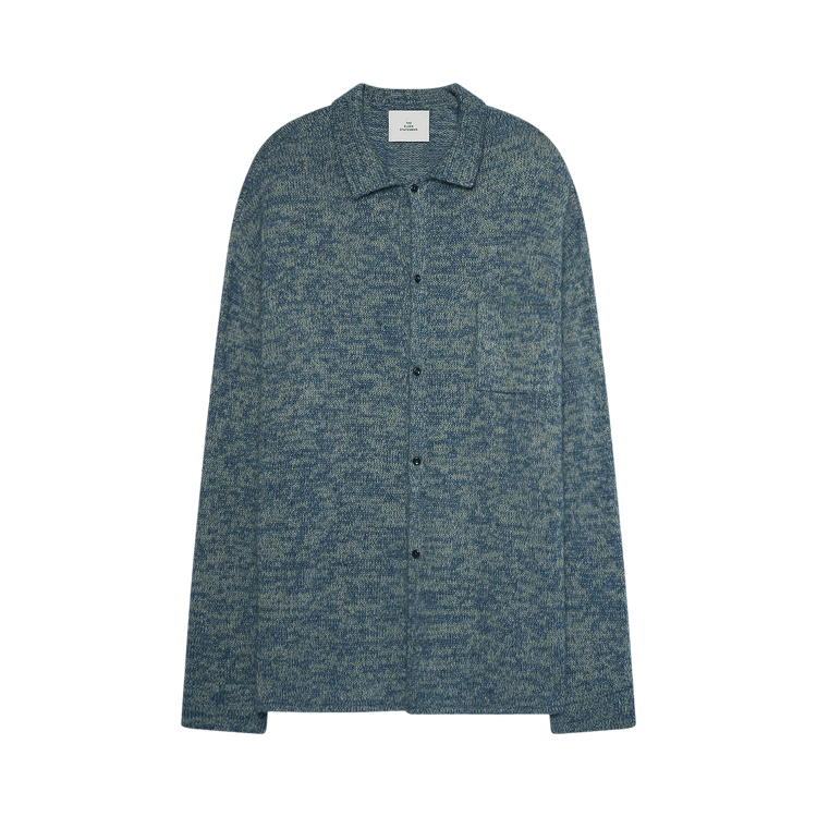 The Elder Statesman Nimbus Button-Up Shirt "Blue/Pistachio"