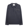 The Elder Statesman Superlight Polo Shirt "Navy/Canvas"