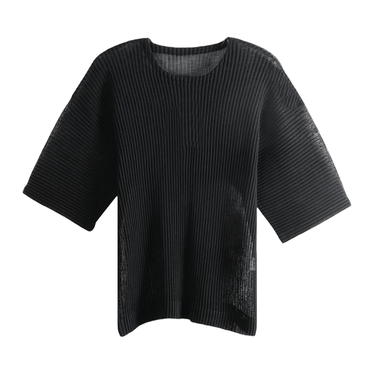 Homme Plissé Issey Miyake Rustic Mesh T-Shirt "Black"