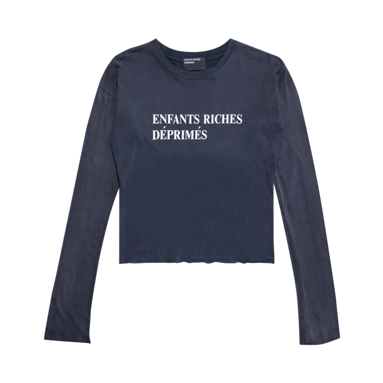 Enfants Riches Déprimés Classic Logo Shrunken Long-Sleeve T-Shirt "Black"