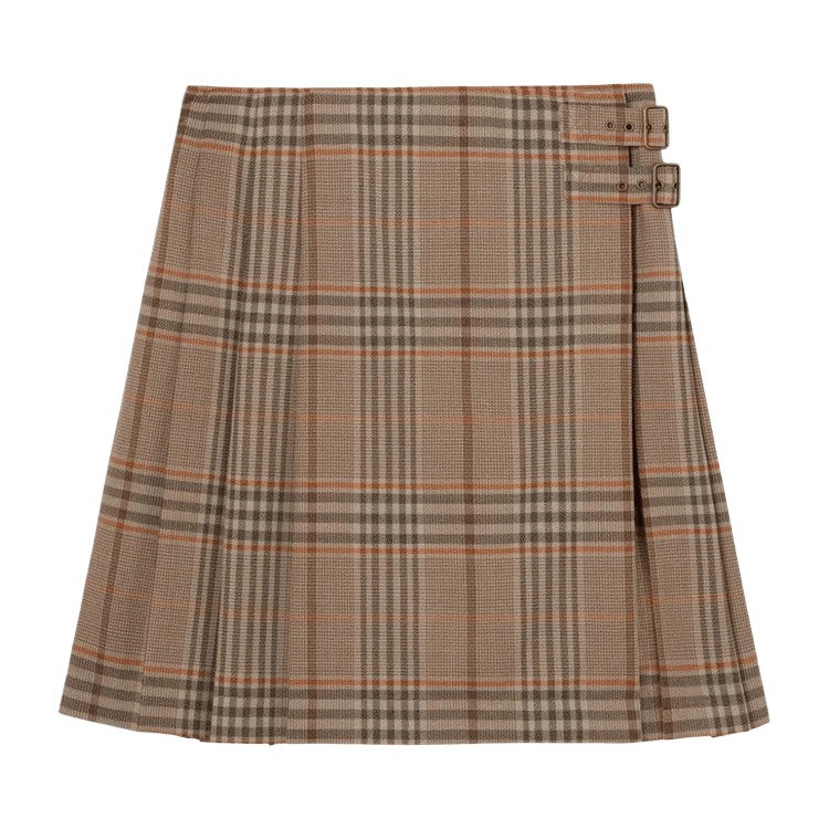 Burberry Odessa Skirt "Sandstone Beige Ip Check"