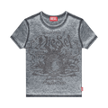 Diesel T-Uncuties-Long-Aa3 T-Shirt "Blue/Grey"