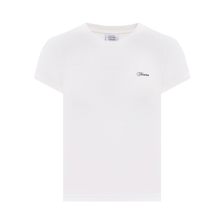 Vetements Femme Fitted T-Shirt "White"