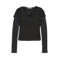 Acne Studios Layered Long-Sleeve "Black"