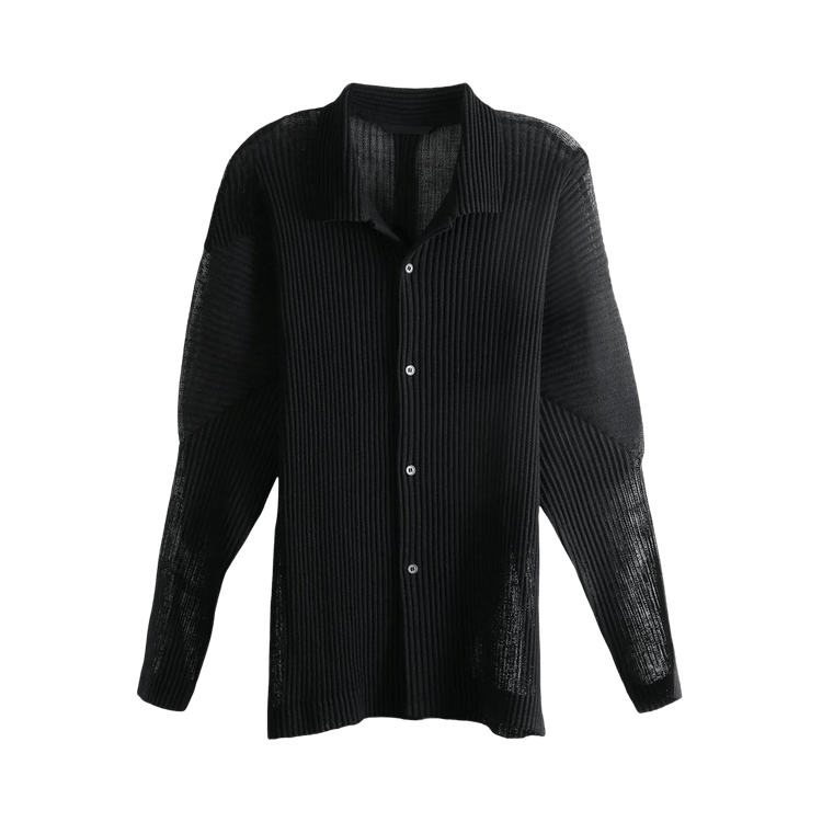 Homme Plissé Issey Miyake Rustic Mesh Shirt "Black"
