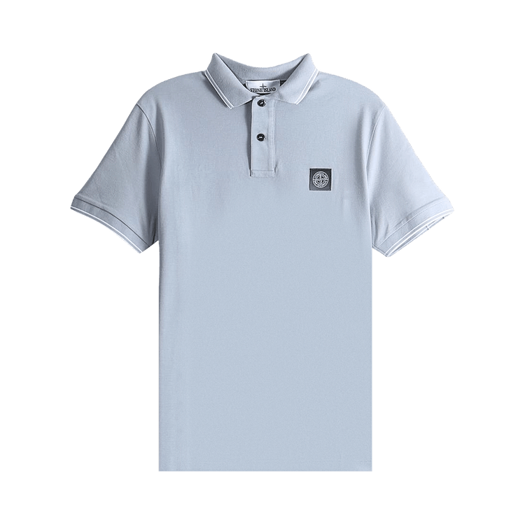 Stone Island Short-Sleeve Polo Top "Ash Grey"