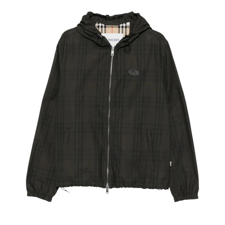 Burberry Newport Coated Jacket "Sand Ip Check"