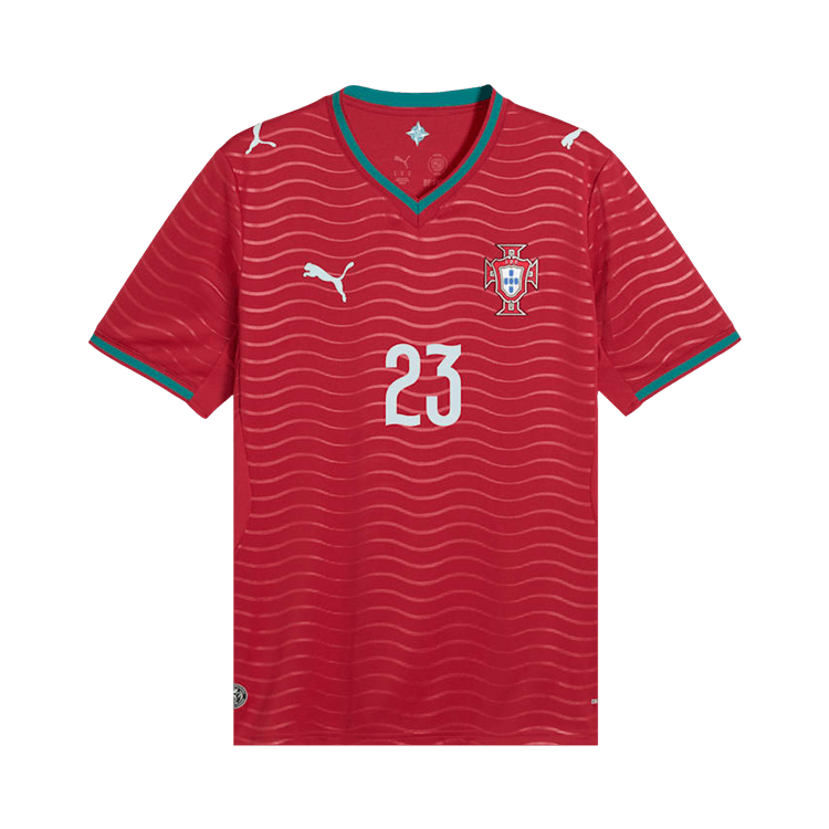 Puma Portugal 2026 Home Player Jersey Ronaldo Version "Club Red/Green Lagoon"