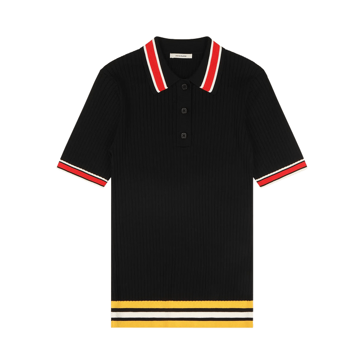 Entire Studios Ribbed Polo Shirt "Inferno"