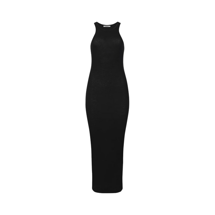 Entire Studios Midi Muscle Tank Top Dress "Black"