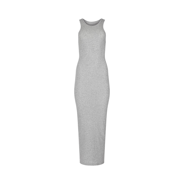 Entire Studios Midi Muscle Tank Top Dress "Grey Marle"
