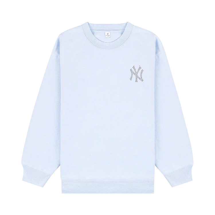 Sporty & Rich Yankees Krystal Crewneck "Ciel/White"