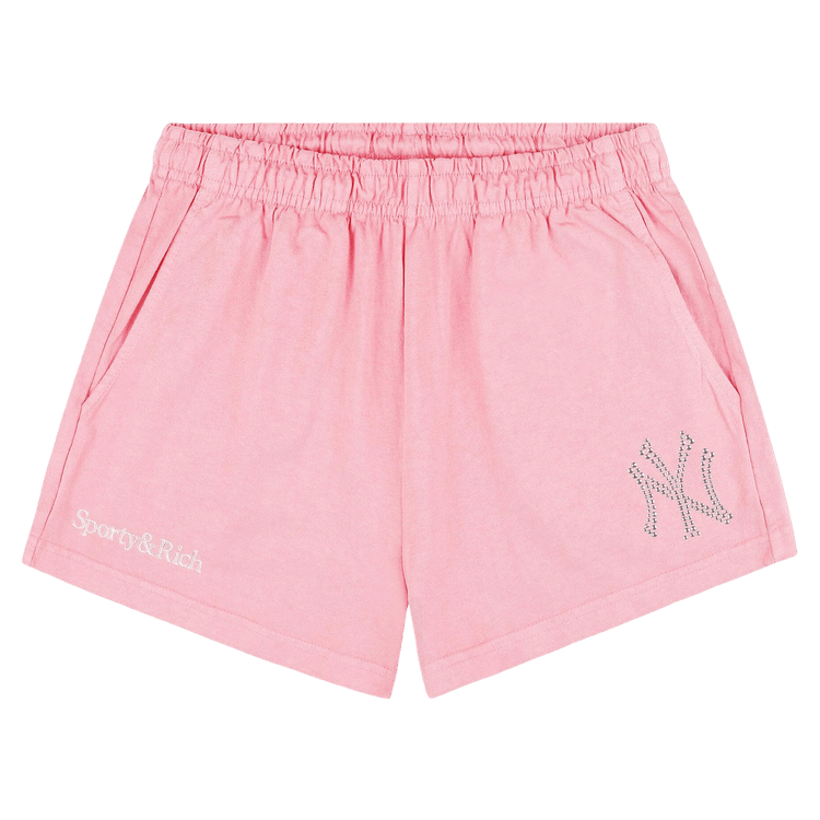 Sporty & Rich Yankees Krystal Disco Short "Candy/White"