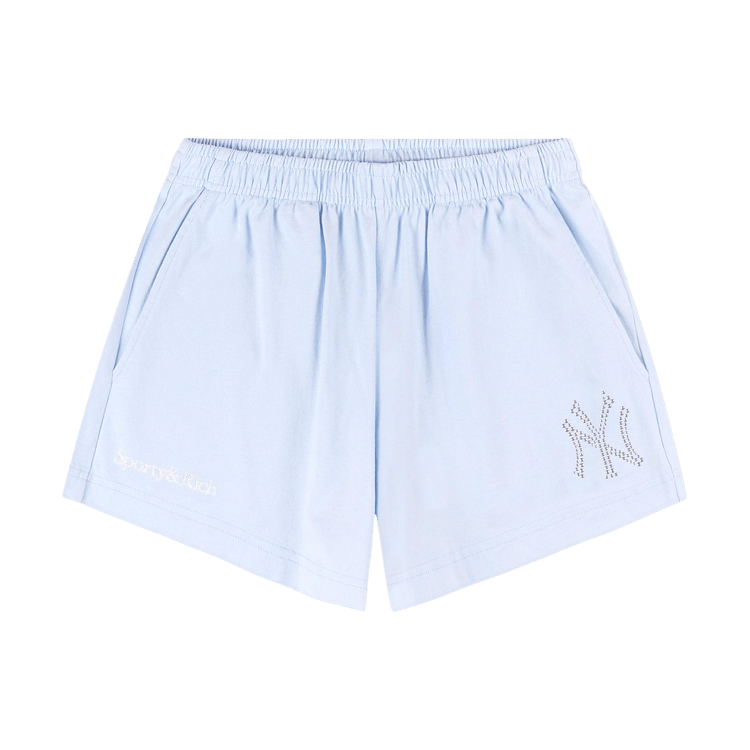 Sporty & Rich Yankees Krystal Disco Short "Ciel/White"