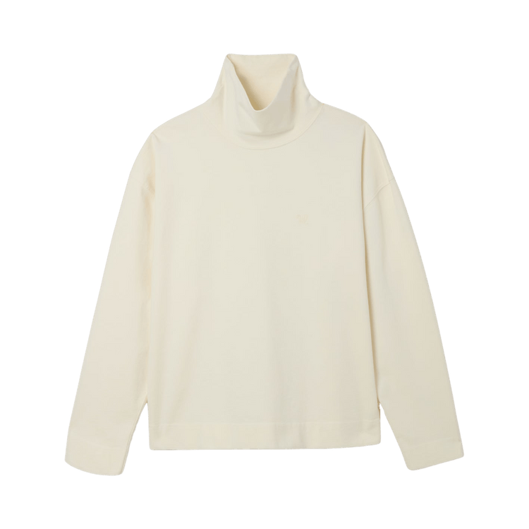 Willy Chavarria Long-Sleeve Turtleneck Tee "Crema"