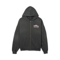Willy Chavarria Plaza Chavarria Zip Hooligan Hoodie "Pirate Black"