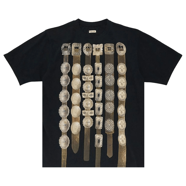 Kapital Jersey Crew T (Curtain Concho) "Black"
