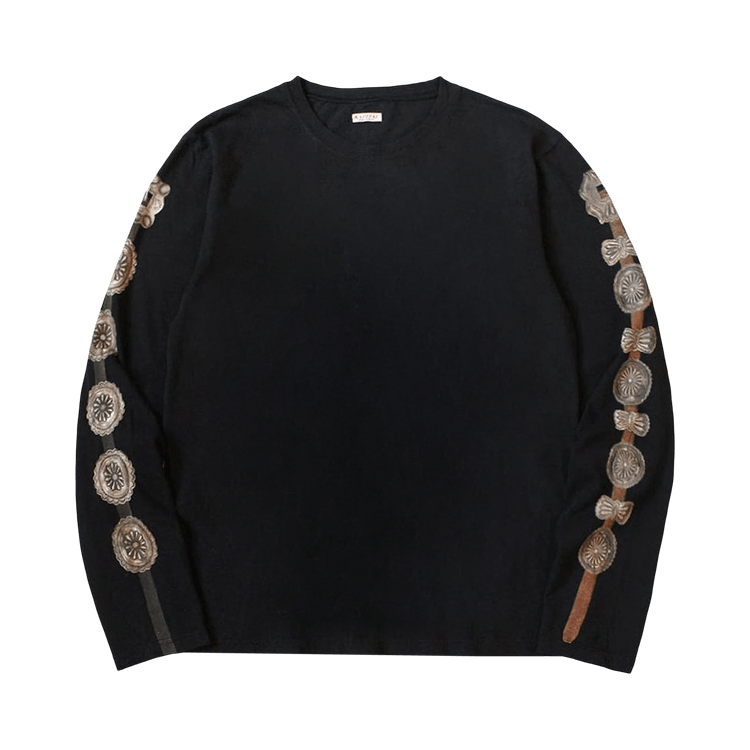 Kapital Jersey Long-Sleeve T (Concho Belt Sleeve) "Black"