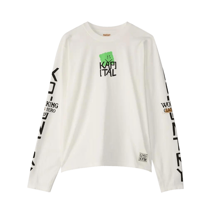 Kapital Jersey Crew Long-Sleeve T (Peckish Kap) "Green"