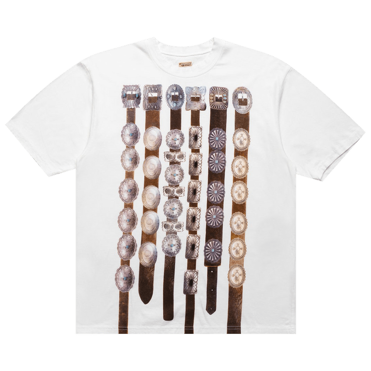 Kapital Jersey Crew T (Curtain Concho) "White"