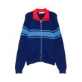 Marni Striped Zip-Up Cardigan "Ocean"