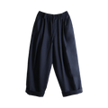 Marni Pleated Button Closure Cuffed Trousers "Blue/Black"