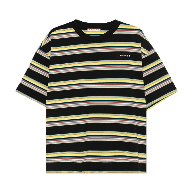 Marni Striped Short-Sleeve T-Shirt "Acid"