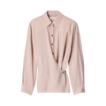 Lemaire Straight Collar Twisted Shirt "Orchid"