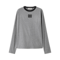 Miu Miu Jersey Girocollo "Grigio/Nero"