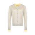 Bottega Veneta Cardigan "Pearl Grey/Sherbert"