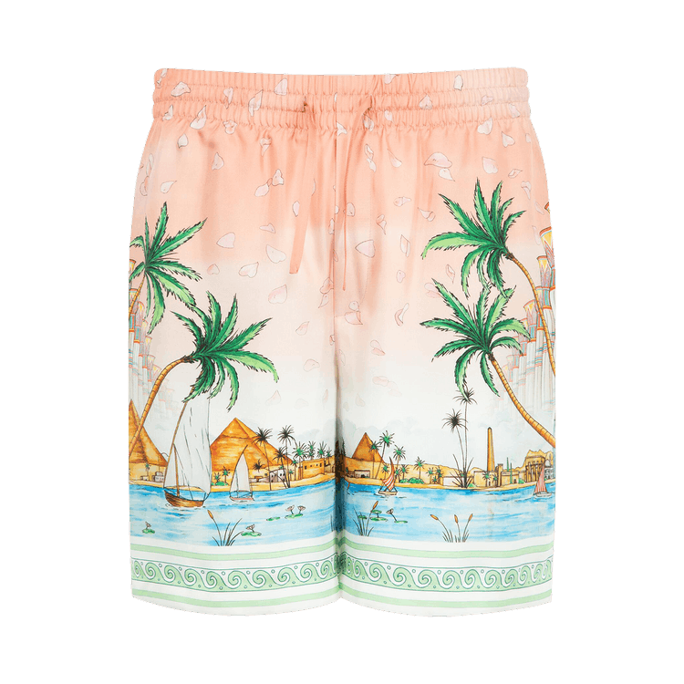 Casablanca Silk Shorts "Ethereal"