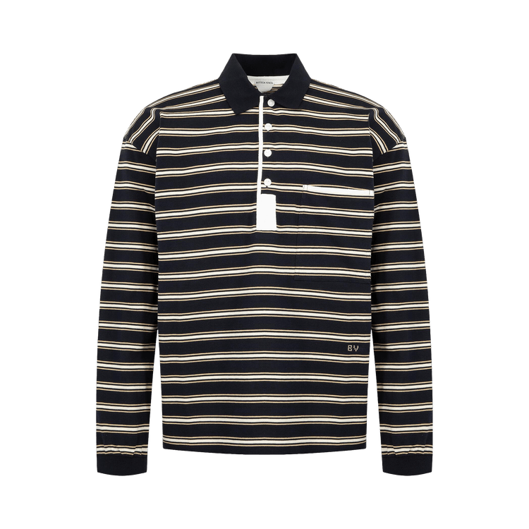 Bottega Veneta Polo "Blue/Brunel/Chalk"