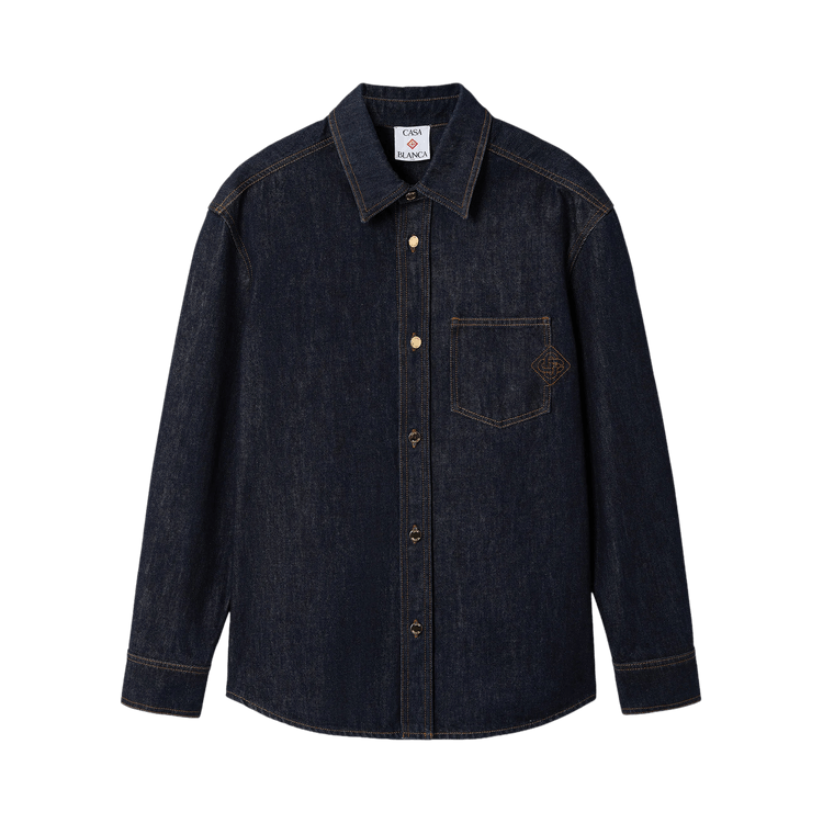 Casablanca Raw Denim Shirt "Indigo"