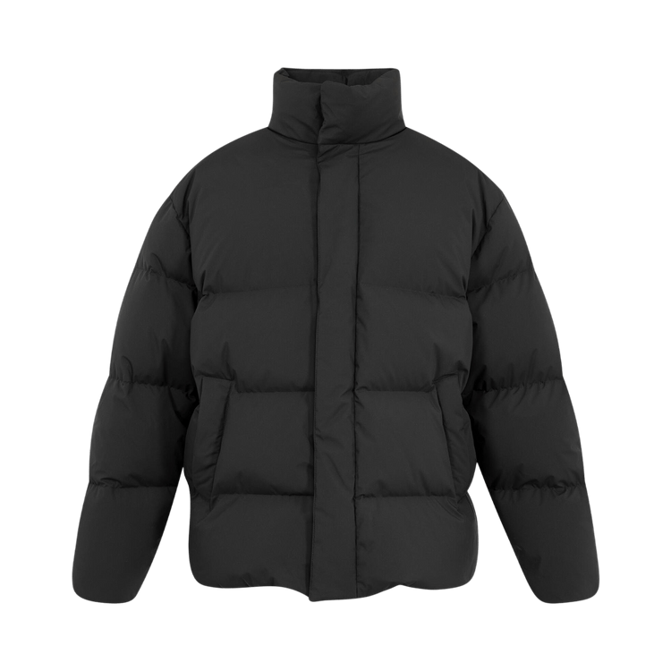 Saint Laurent Doudoune Col Montant Zip Jacket "Noir Profond"
