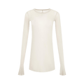 Rick Owens Rib Long-Sleeve T "Pearl"