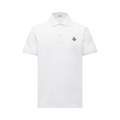 Moncler Short-Sleeve Polo "White"