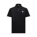 Moncler Short-Sleeve Polo "Black"