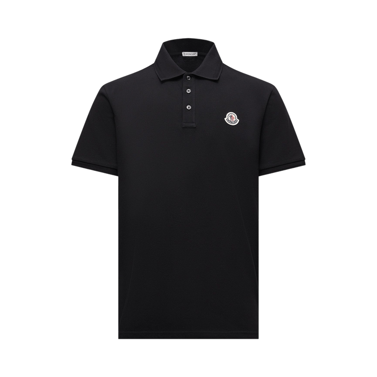 Moncler Short-Sleeve Polo "Black"