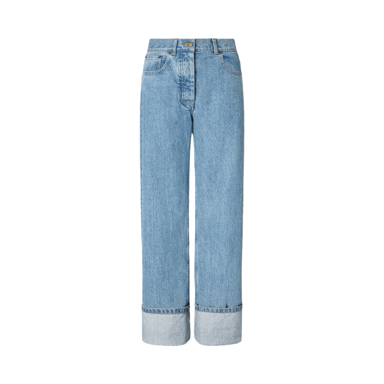 Thom Browne Classic 5-Pocket Jeans In Washed Japanese Selvedge Denim "Light Blue"
