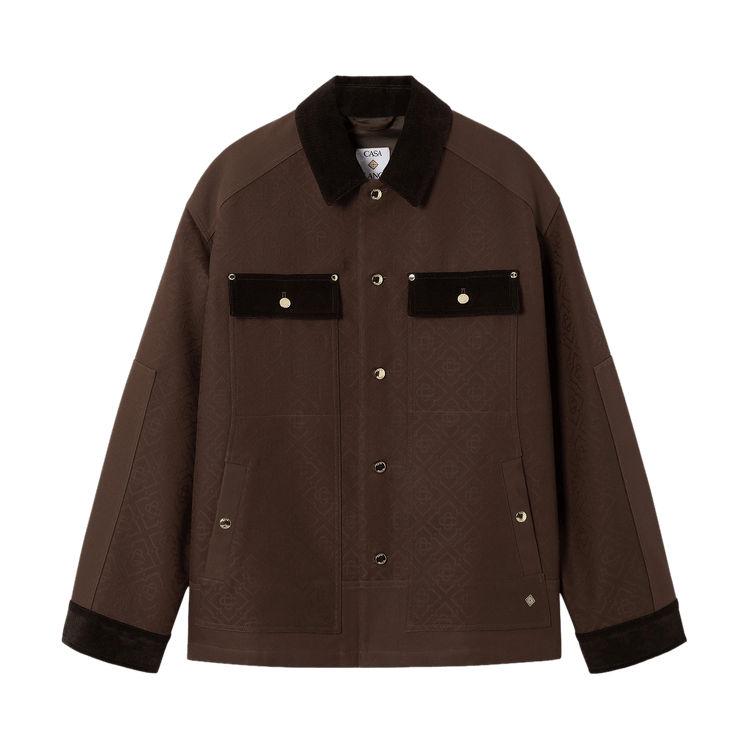 Casablanca Workwear Safari Jacket "Monogram Dark Brown"