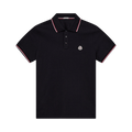 Moncler Short-Sleeve Polo "Blue"